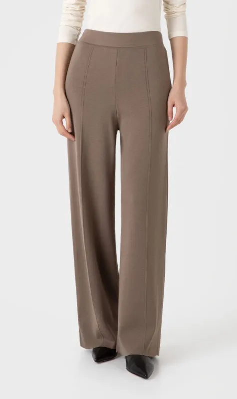 Sunspel | Merino Milano Trouser - Sandstone sold by Sisters & Co