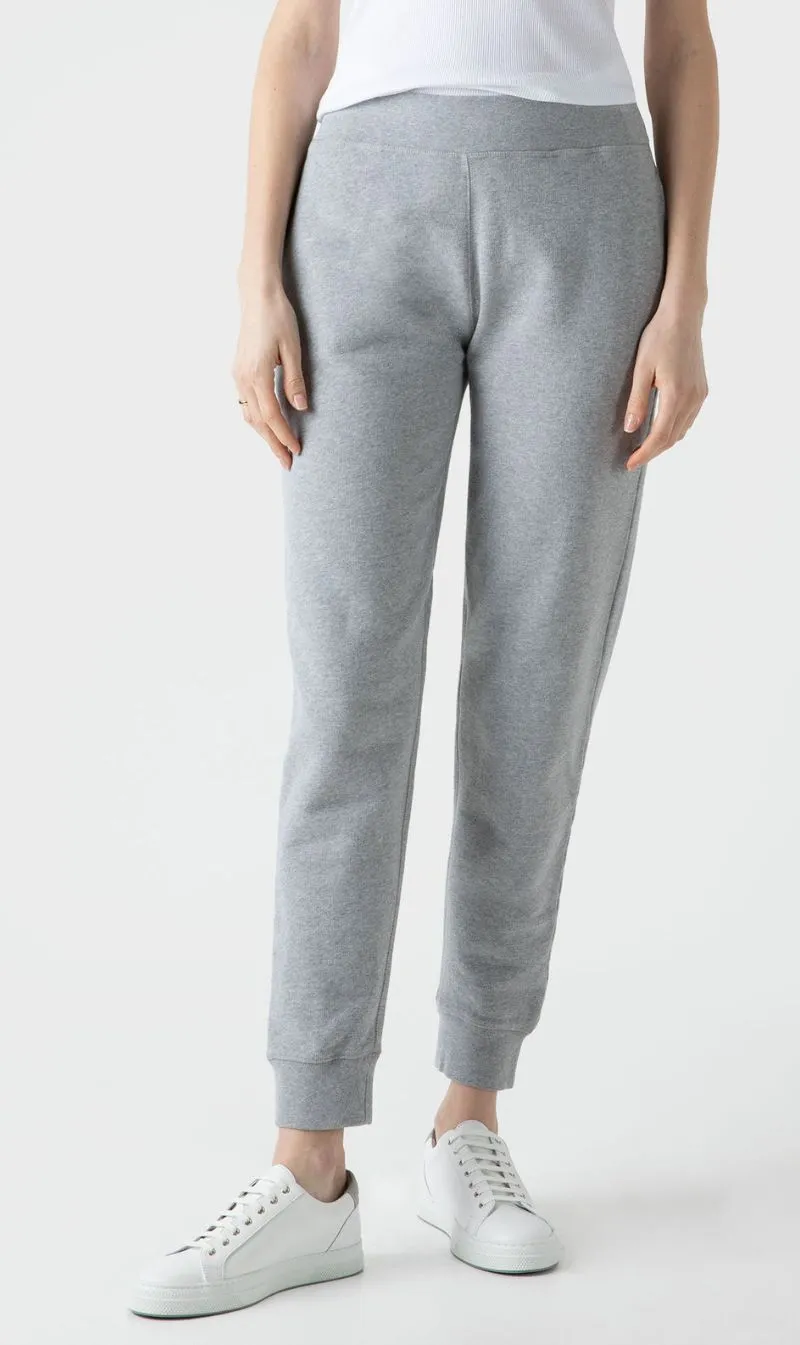Sunspel | Loopback Trackpant - Grey Melange sold by Sisters & Co