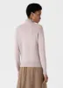 Sunspel | Funnel Neck Jumper - Pale Pink Twist sold by Sister & Co