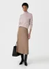 Sunspel | Funnel Neck Jumper - Pale Pink Twist sold by Sister & Co