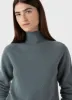 Sunspel | Funnel Neck Jumper - Smoke Green sold by Sister & Co