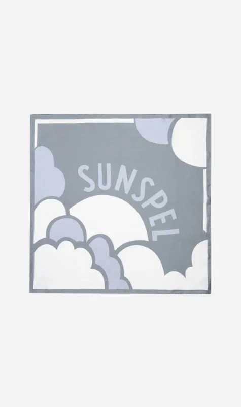 Sunspel | Linear Silk Scarf - Smoke Green sold by Sister & Co