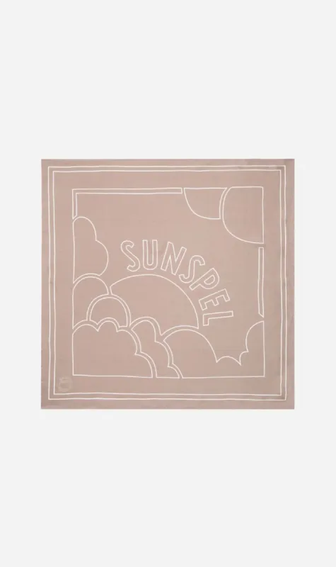 Sunspel | Linear Silk Scarf - Sandstone sold by Sister & Co
