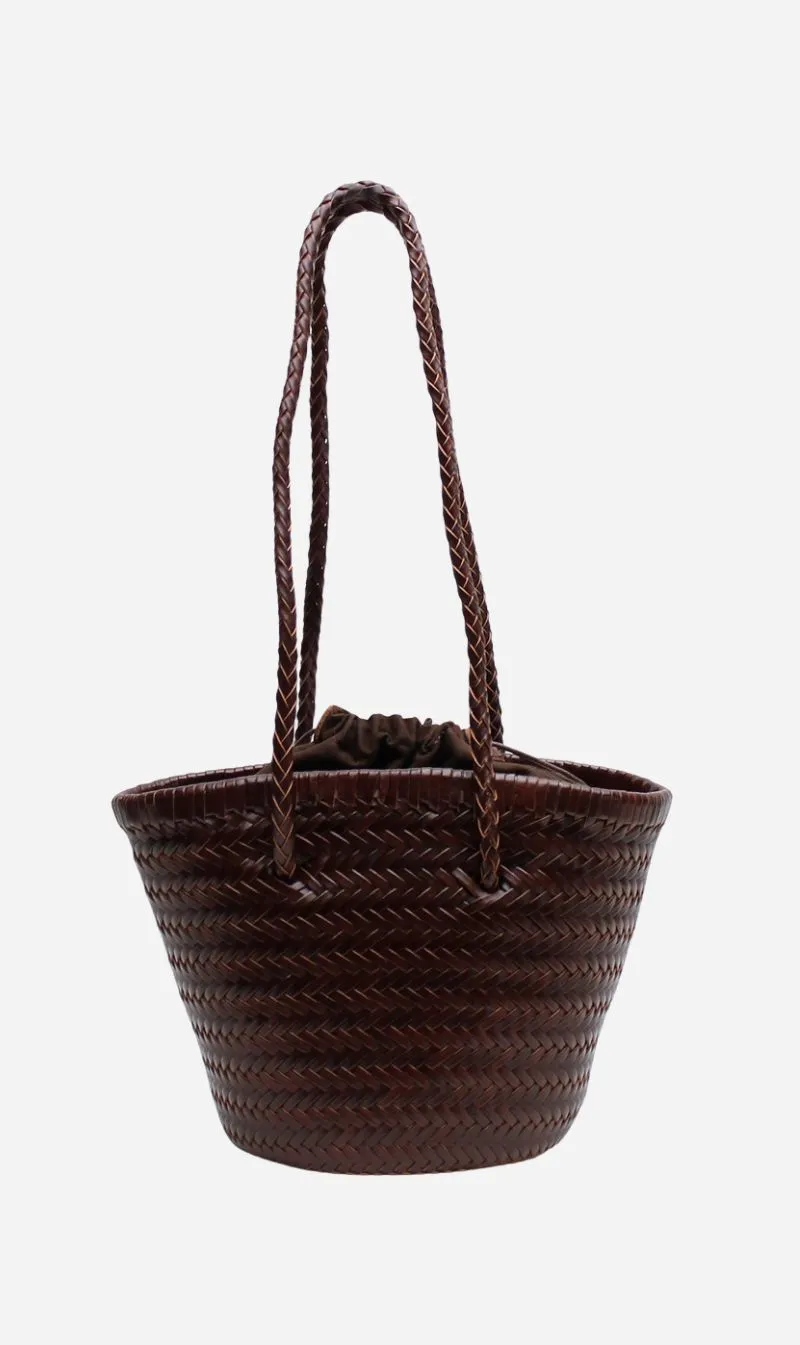 La Tribe | Woven Bucket Bag - Brown sold by Sister & Co