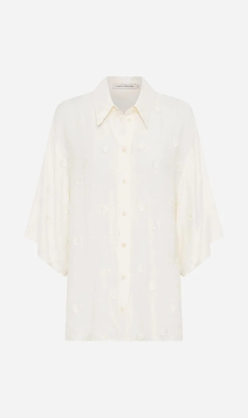 Camilla and Marc | Ottilie Shirt - Cream sold by Sister & Co