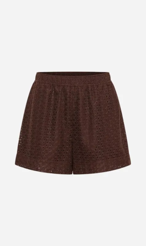 Camilla and Marc | Agna Lace Shorts - Mocha sold by Sister & Co