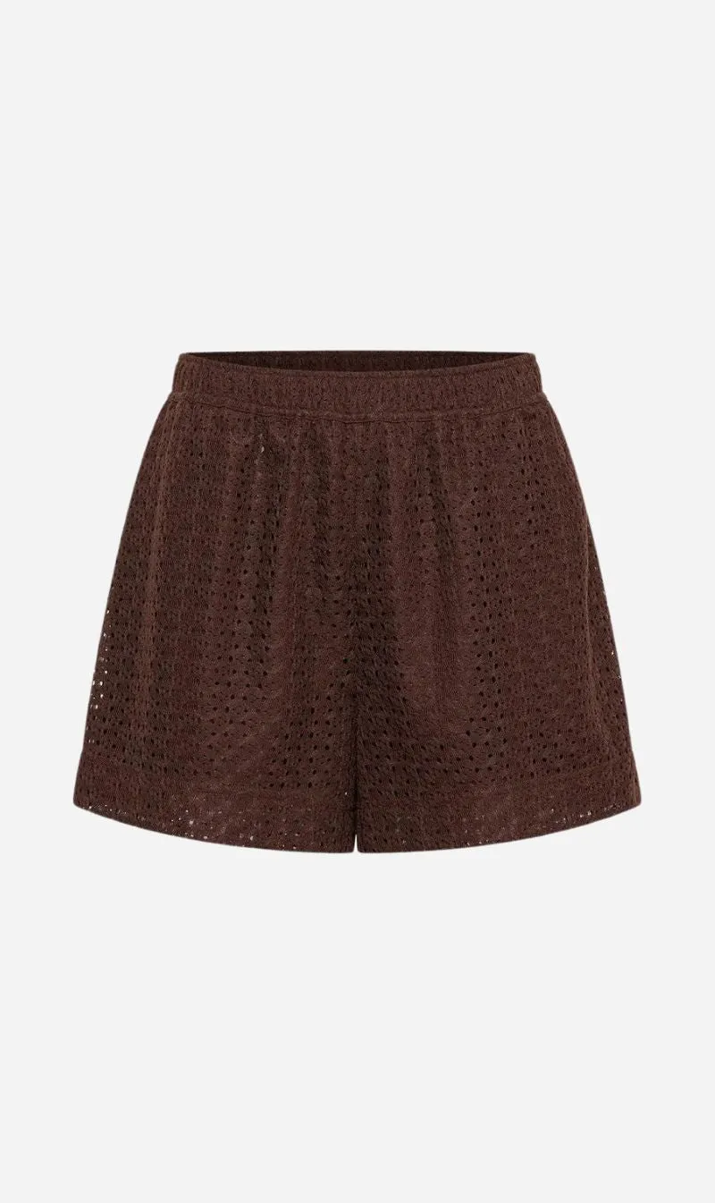 Camilla and Marc | Agna Lace Shorts - Mocha sold by Sister & Co