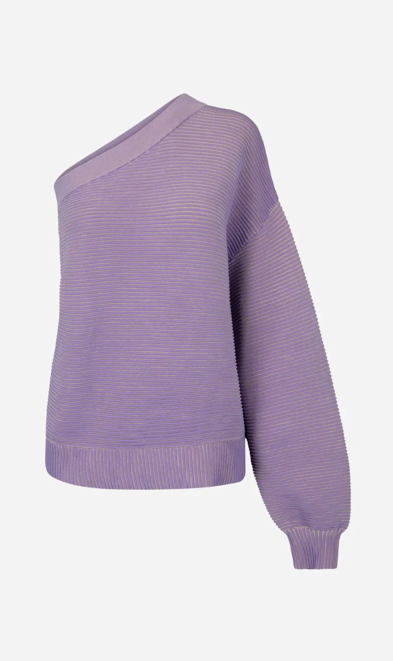 Nagnata | Organic Asym Sweater - Iris sold by Sisters & Co