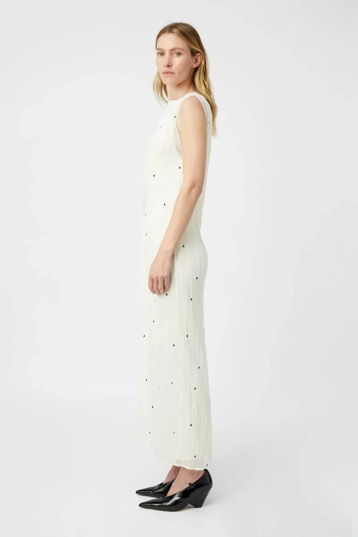 Camilla and Marc | Loren Twisted Midi Dress - Lemon Milk sold by Sister & Co product image thumbnail 3
