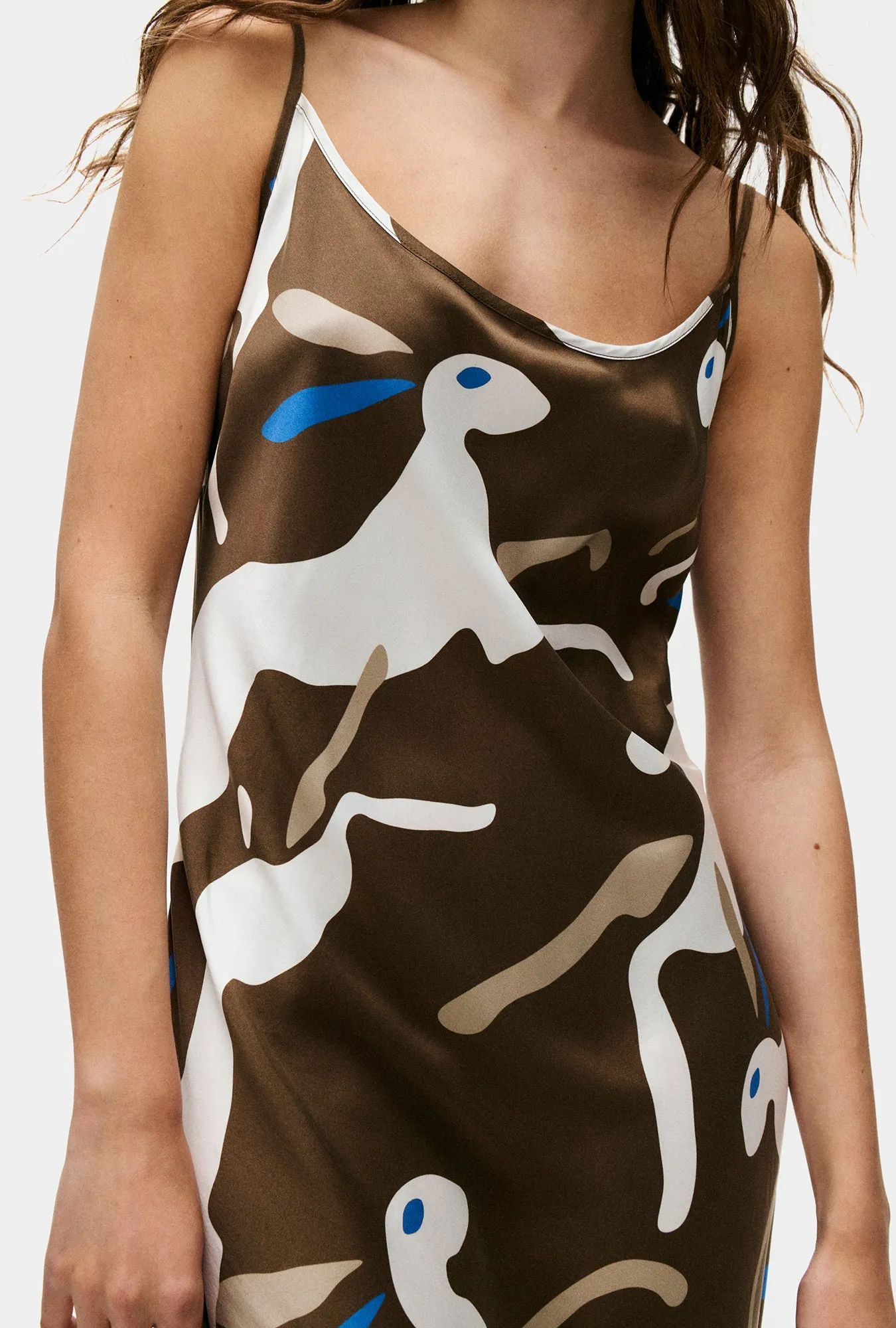 Silk Laundry | 1996 Dress - Rabbit Dark Earth sold by Sister & Co product image thumbnail 3