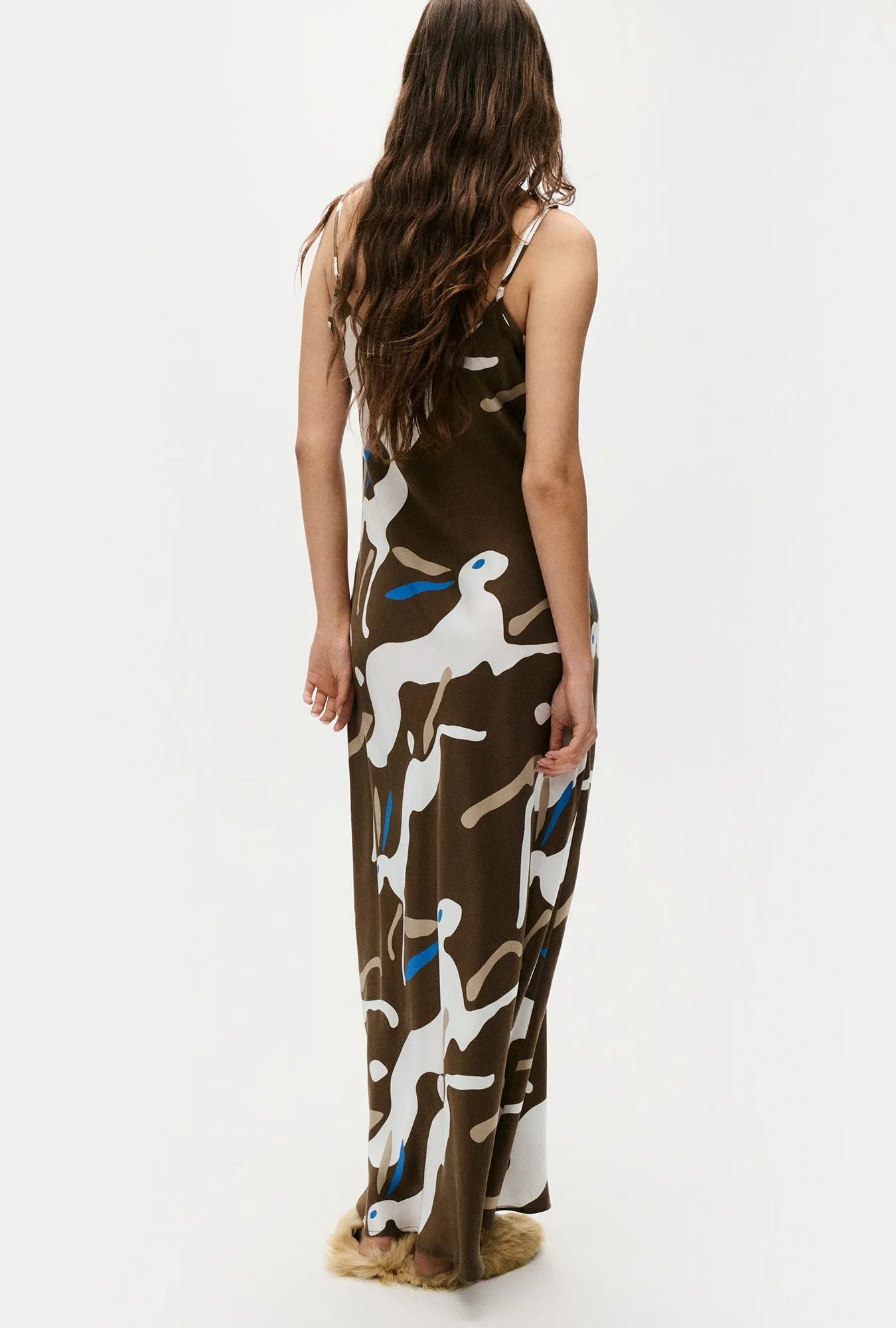 Silk Laundry | 1996 Dress - Rabbit Dark Earth sold by Sister & Co product image thumbnail 4