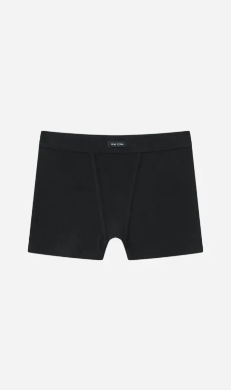 Dear Dylan | Organic Mid Rise Boyfriend Short - Noir sold by Sister & Co