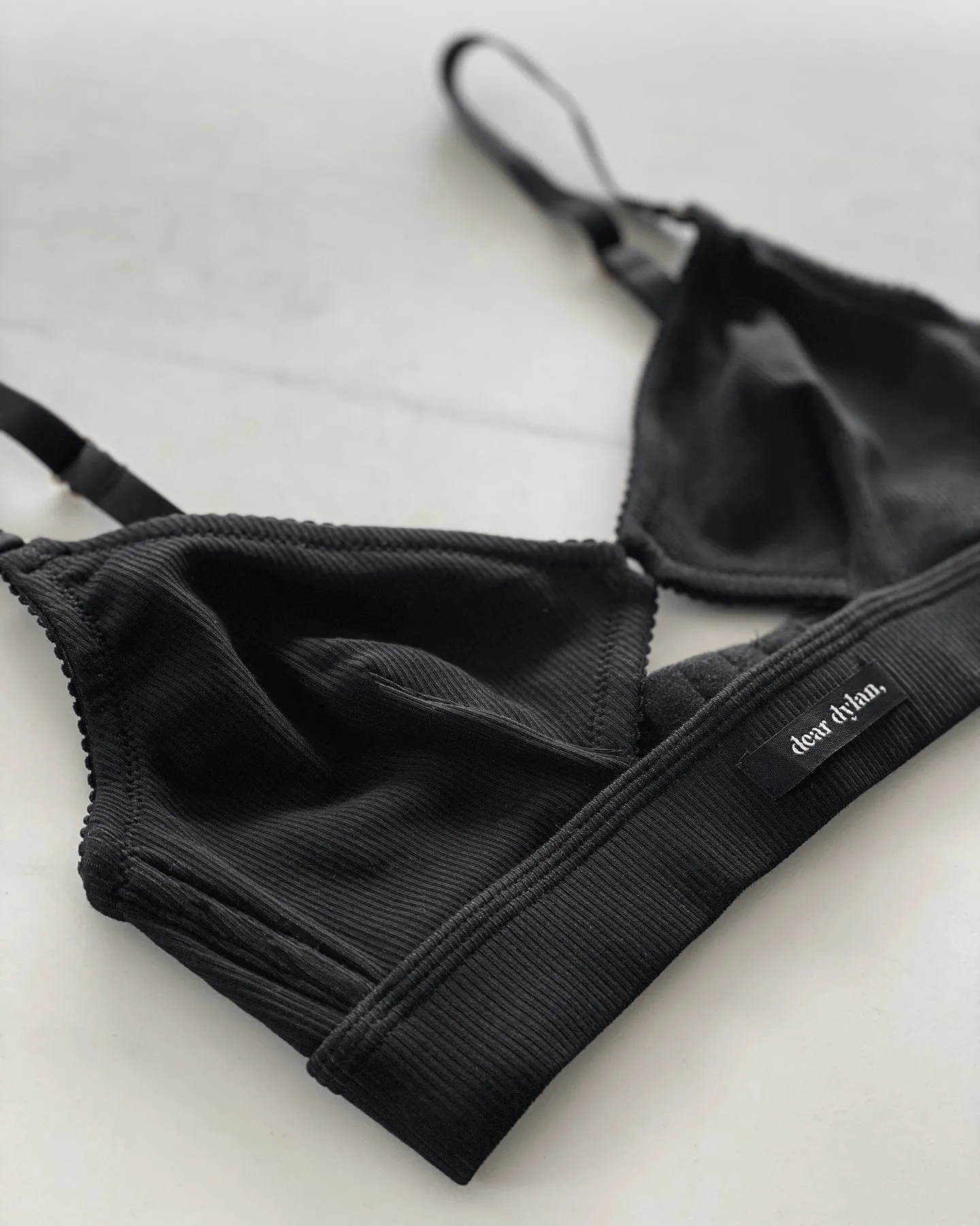 Dear Dylan | Organic Cut Out Bralette - Noir sold by Sister & Co product image thumbnail 3