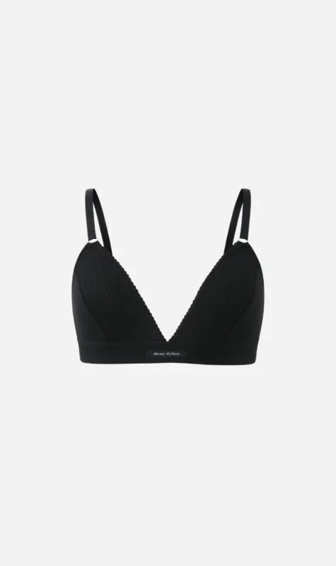 Dear Dylan | New Organic Bralette - Noir sold by Sister & Co