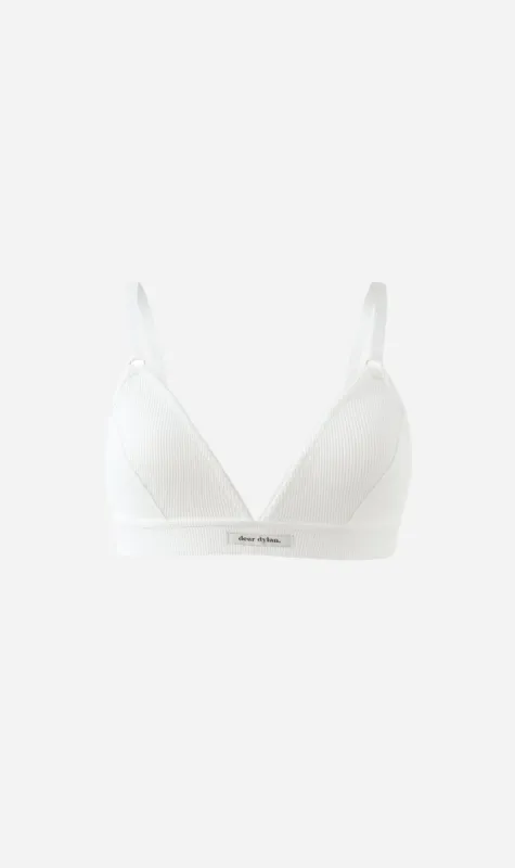 Dear Dylan | Organic Bralette - Blanc sold by Sister & Co