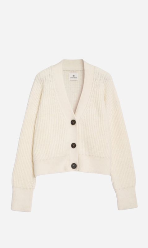 Anine Bing | Maxwell Cardigan - Cream sold by Sister & Co