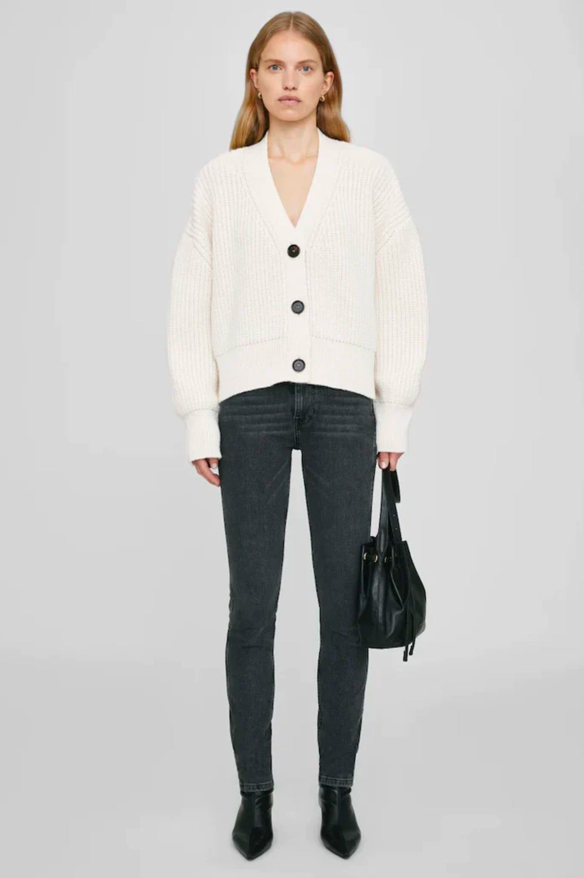 Anine Bing | Maxwell Cardigan - Cream sold by Sister & Co product image thumbnail 2
