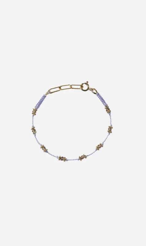 Tityaravy | Lotus Bracelet - Lilac / Quartz Fume sold by Sister & Co