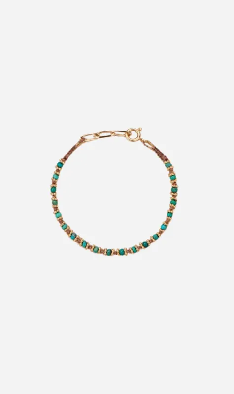 Tityaravy | Kamala Bracelet - Marron / Malachite sold by Sister & Co