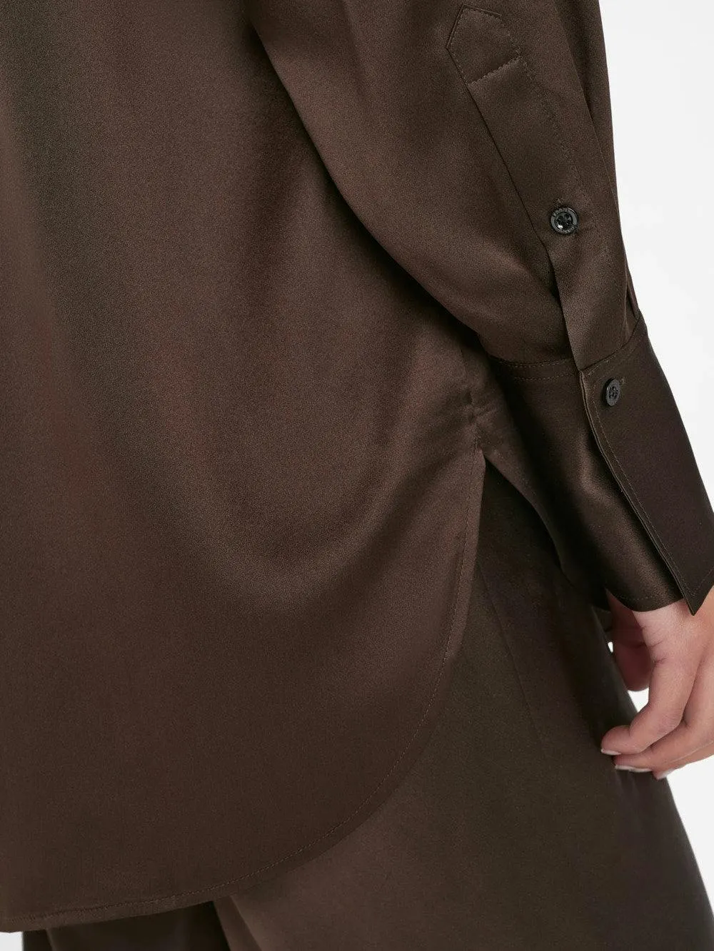 Frame Denim | The Oversized Shirt - Espresso sold by Sister & Co product image thumbnail 5