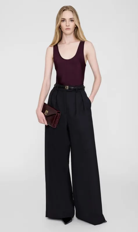 Anine Bing | Small Elly Clutch - Burgundy Embossed sold by Sister & Co
