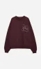Anine Bing | Miles Oversized Sweatshirt Letterman - Dark Burgundy sold by Sister & Co
