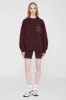 Anine Bing | Miles Oversized Sweatshirt Letterman - Dark Burgundy sold by Sister & Co