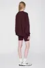 Anine Bing | Miles Oversized Sweatshirt Letterman - Dark Burgundy sold by Sister & Co
