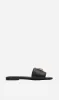 Anine Bing | Ria Slides Gold Hardware - Black sold by Sister & Co