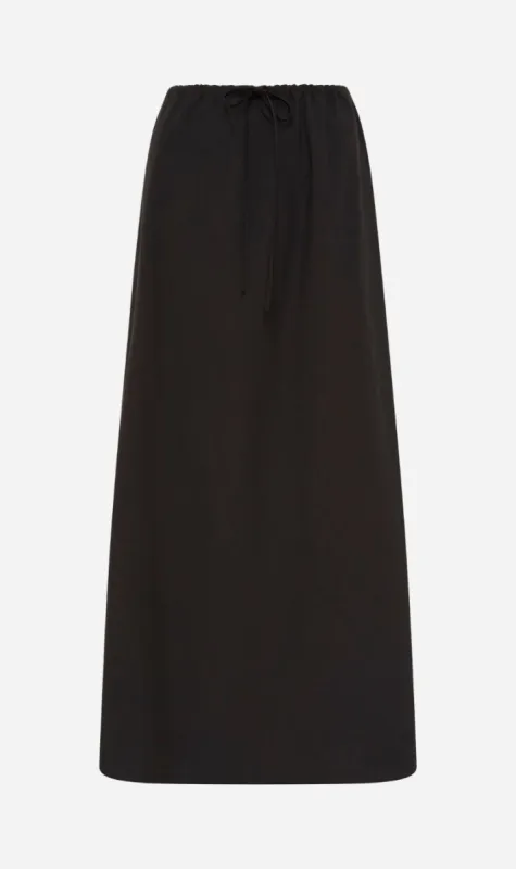 Matteau | Drawcord Skirt - Black sold by Sister & Co