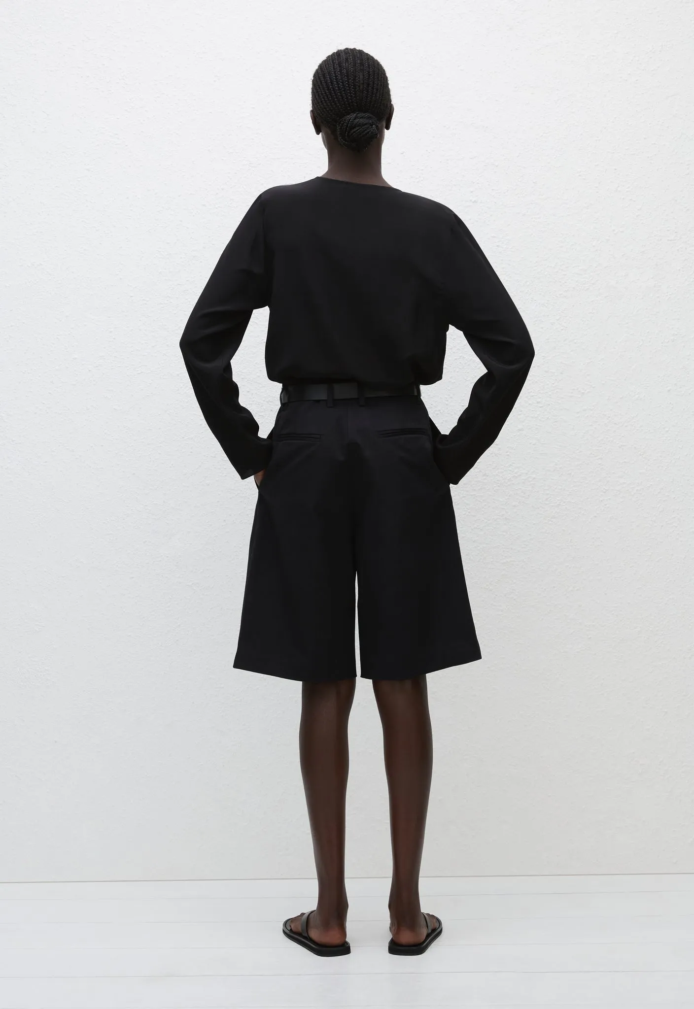 Matteau | Popover Tie Blouse - Black sold by Sisters & Co product image thumbnail 5