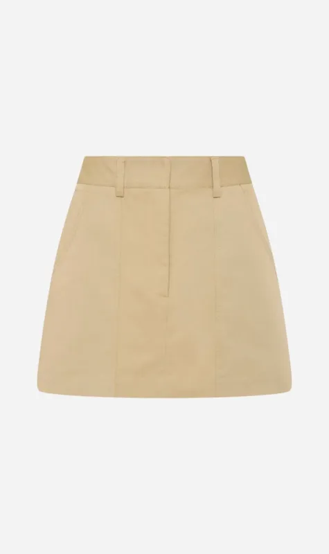 Matteau | Utility Mini Skirt - Sand sold by Sister & Co