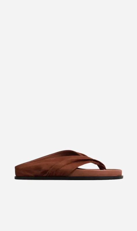 A.Emery | The Shaw Sandal - Sienna Suede sold by Sister & Co