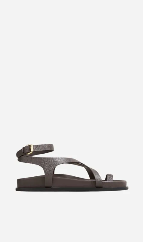 A.Emery | The Jalen Slim Sandal - Graphite sold by Sister & Co