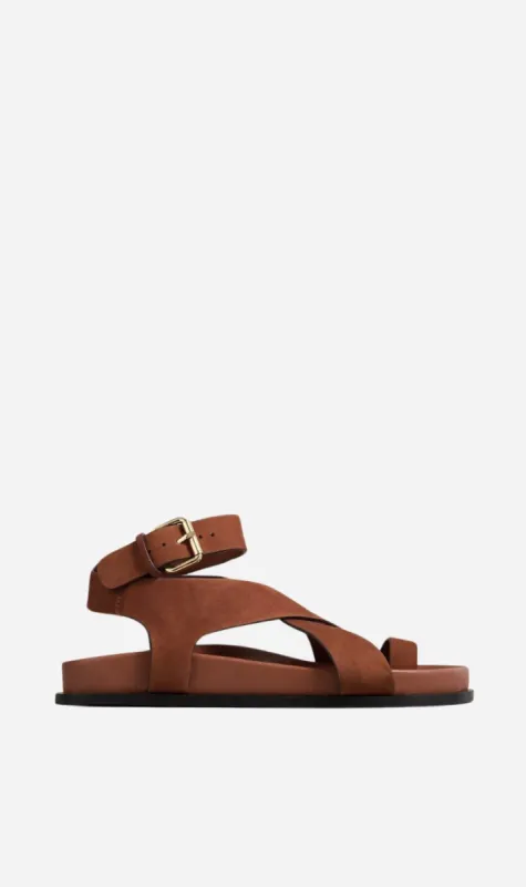 A.Emery | The Jalen Sandal - Sienna Suede sold by Sister & Co
