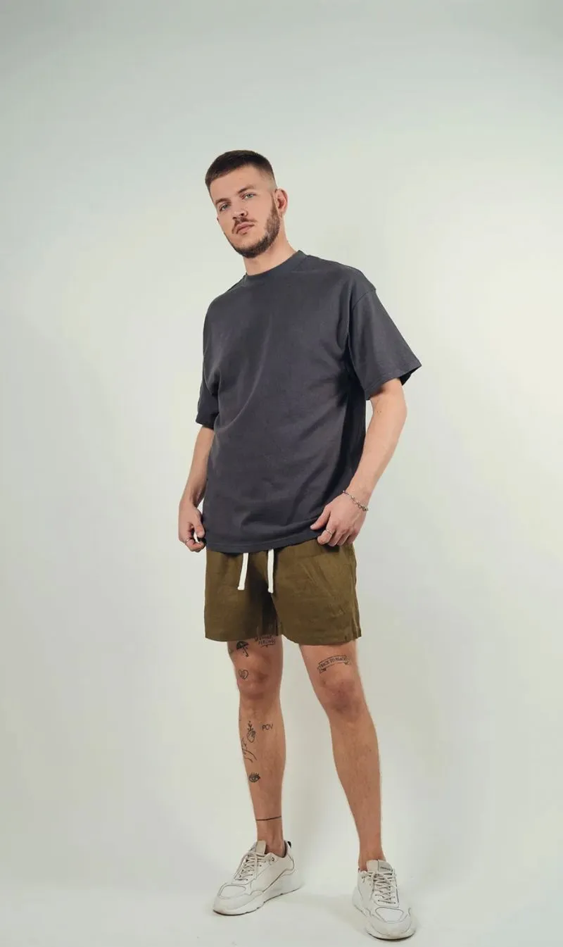 Kore Studios | Amalfi Linen Short - Pine sold by Sister & Co