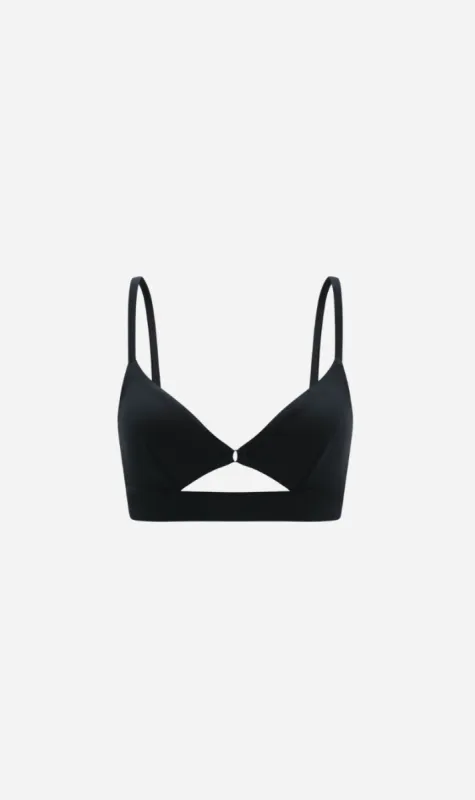 Dear Dylan | Cut Out Swim Bralette - Noir sold by Sister & Co