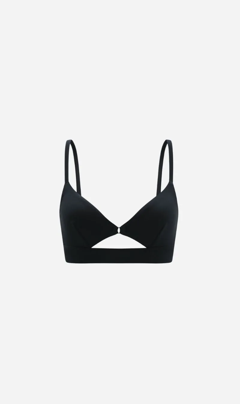 Dear Dylan | Cut Out Swim Bralette - Noir sold by Sister & Co