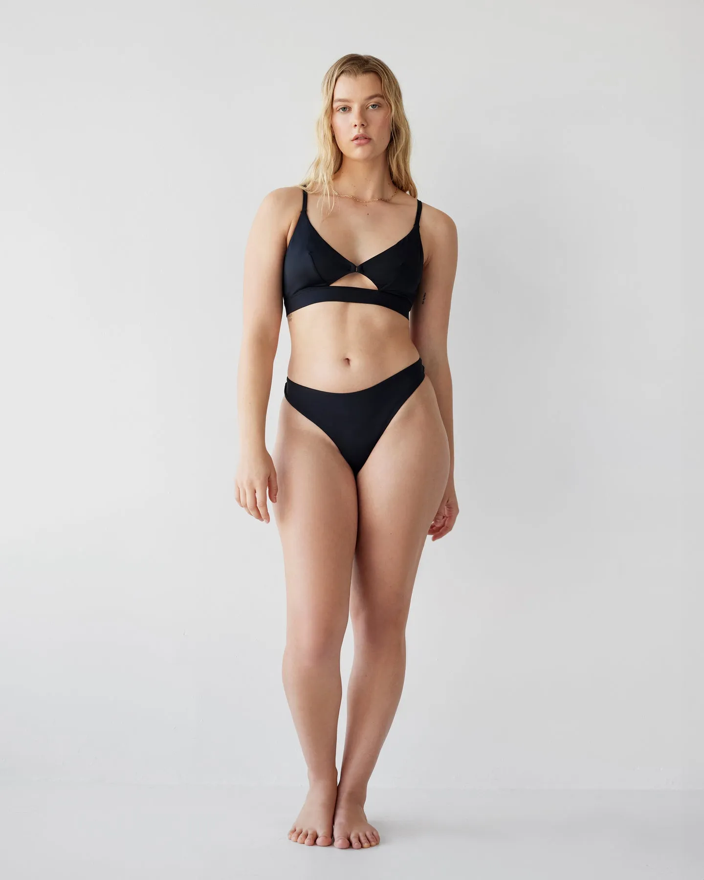 Dear Dylan | Cut Out Swim Bralette - Noir sold by Sister & Co product image thumbnail 4