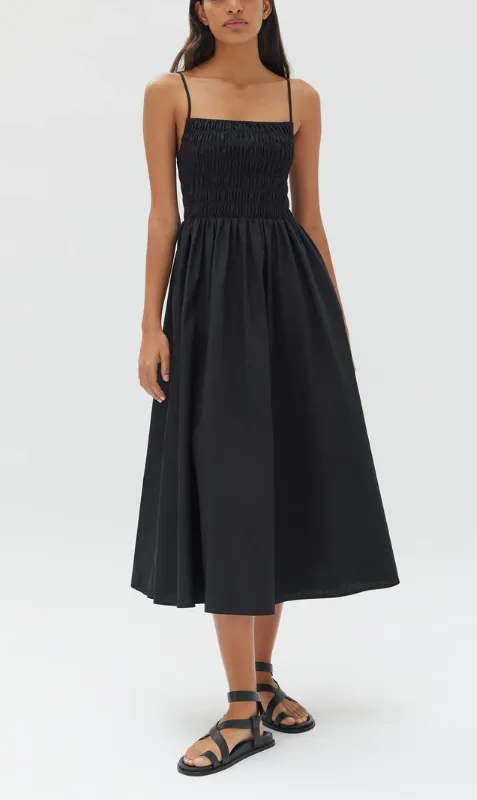 Assembly Label | Aubrey Rouched Dress - Black sold by Sister & Co