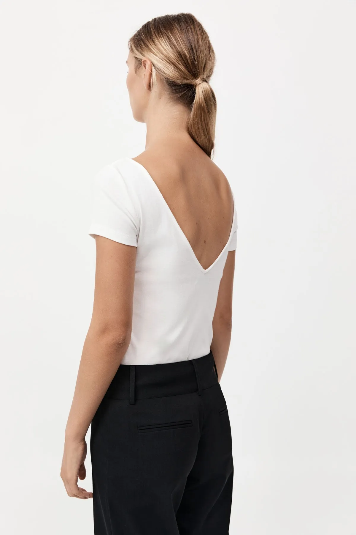 St Agni | Organic Cotton Ballet Top - White sold by Sister & Co product image thumbnail 4