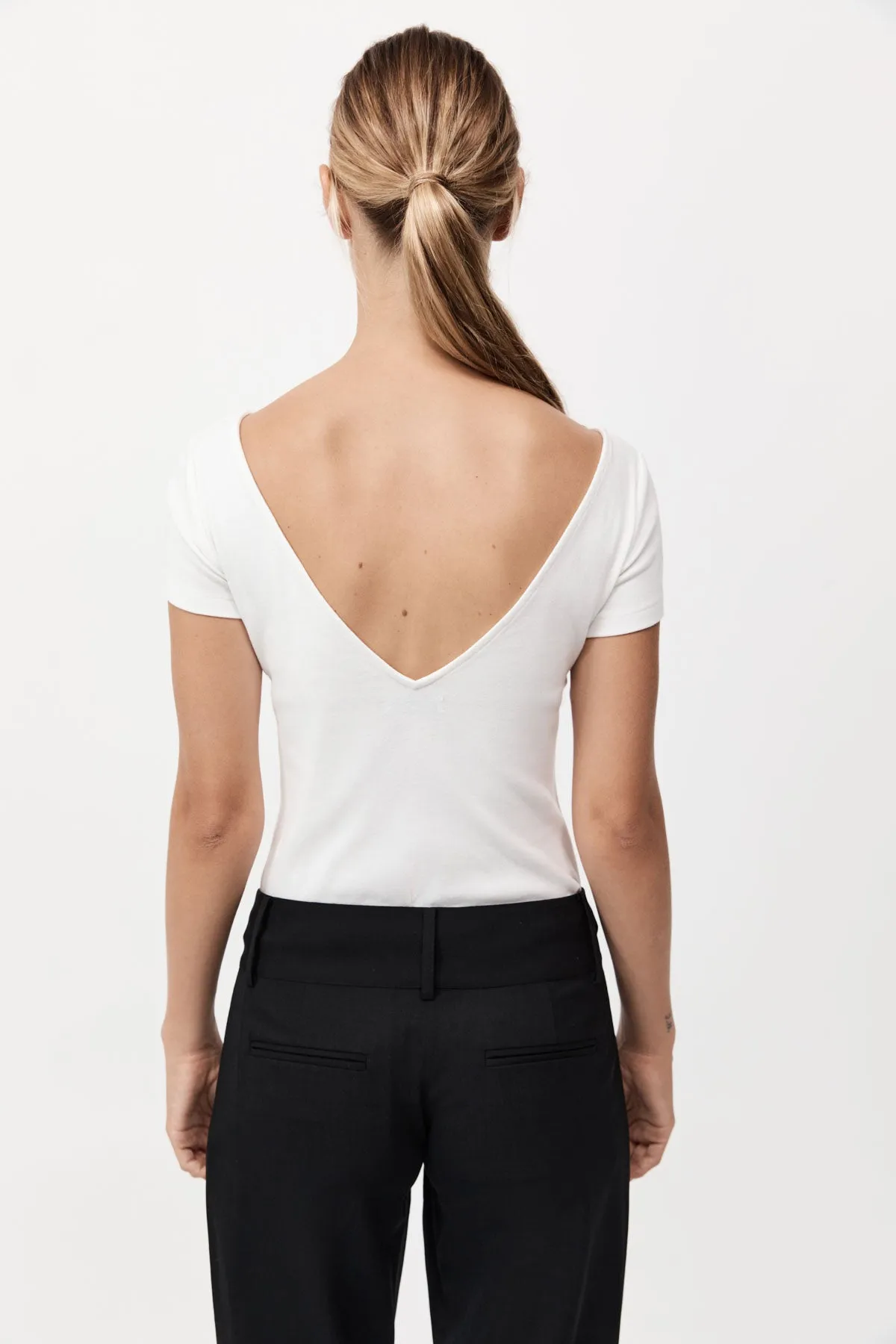 St Agni | Organic Cotton Ballet Top - White sold by Sister & Co product image thumbnail 5