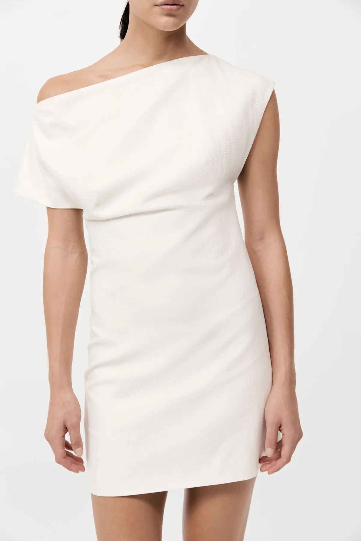 St Agni | Asymmetric Mini Dress - Ivory sold by Sister & Co product image thumbnail 4