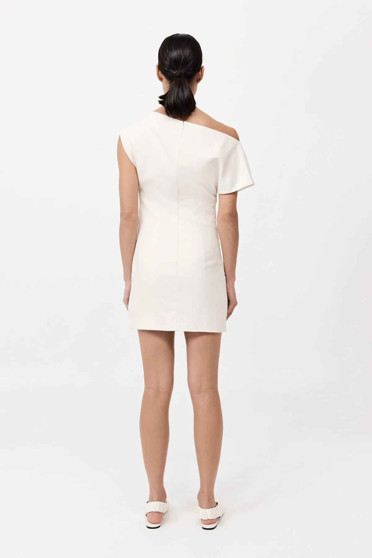 St Agni | Asymmetric Mini Dress - Ivory sold by Sister & Co product image thumbnail 5