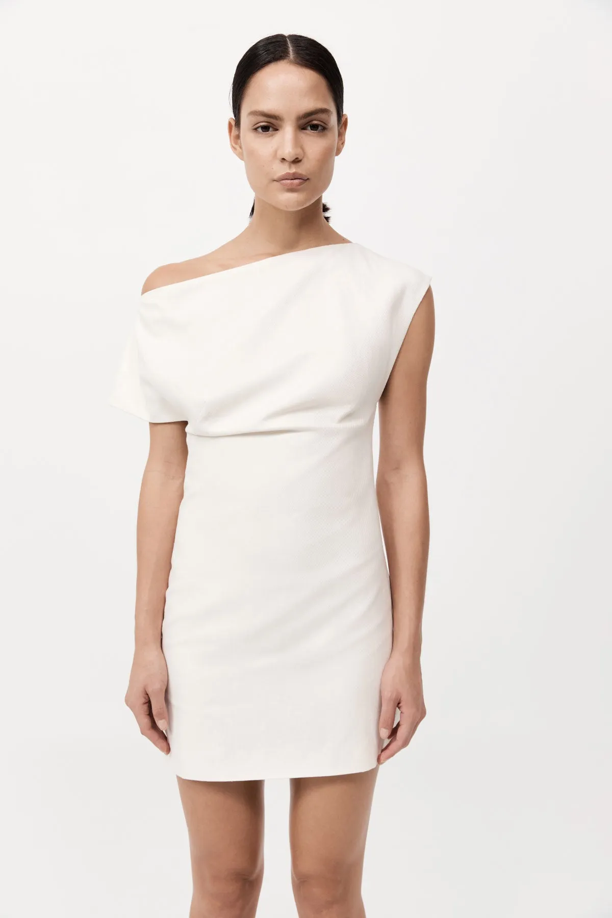 St Agni | Asymmetric Mini Dress - Ivory sold by Sister & Co product image thumbnail 3