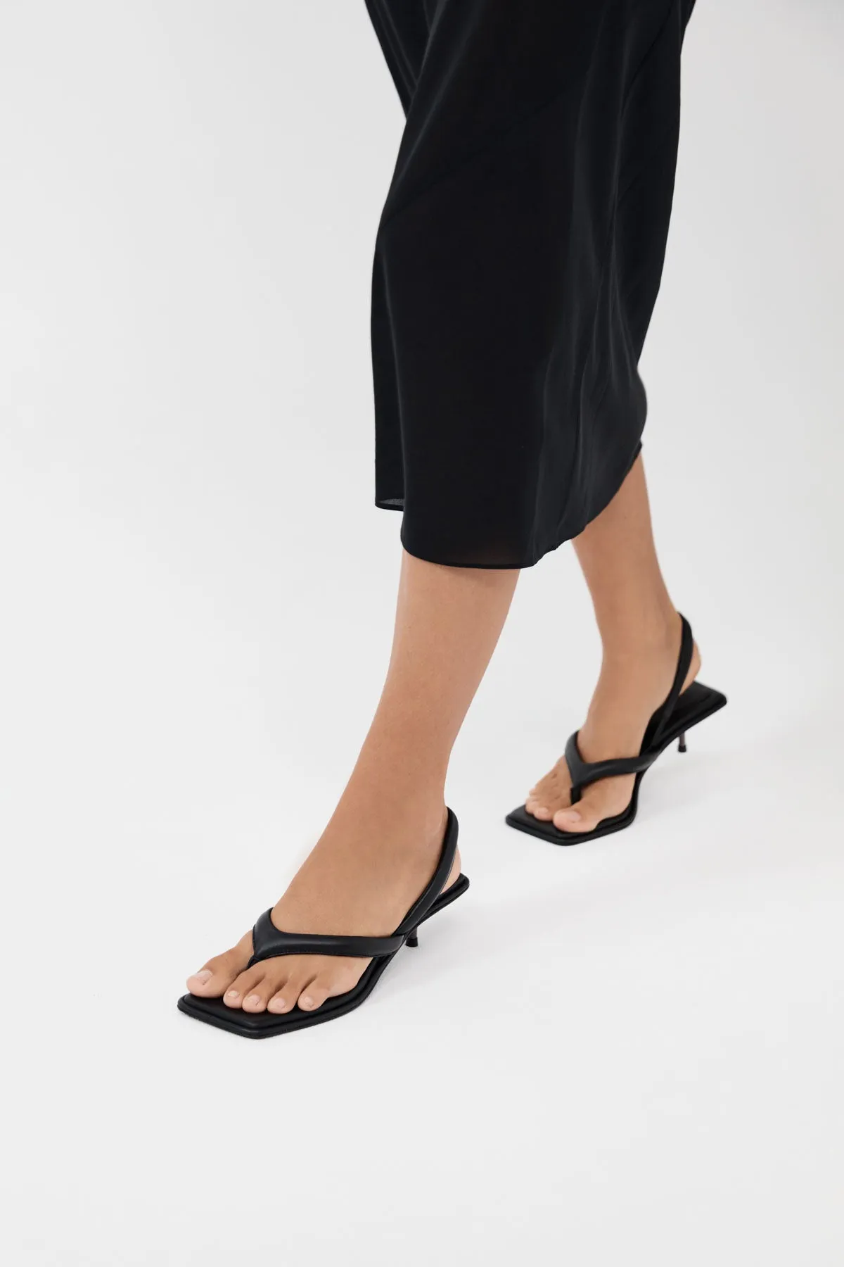 St Agni | Sling Back Thong Heel - Black sold by Sister & Co product image thumbnail 3