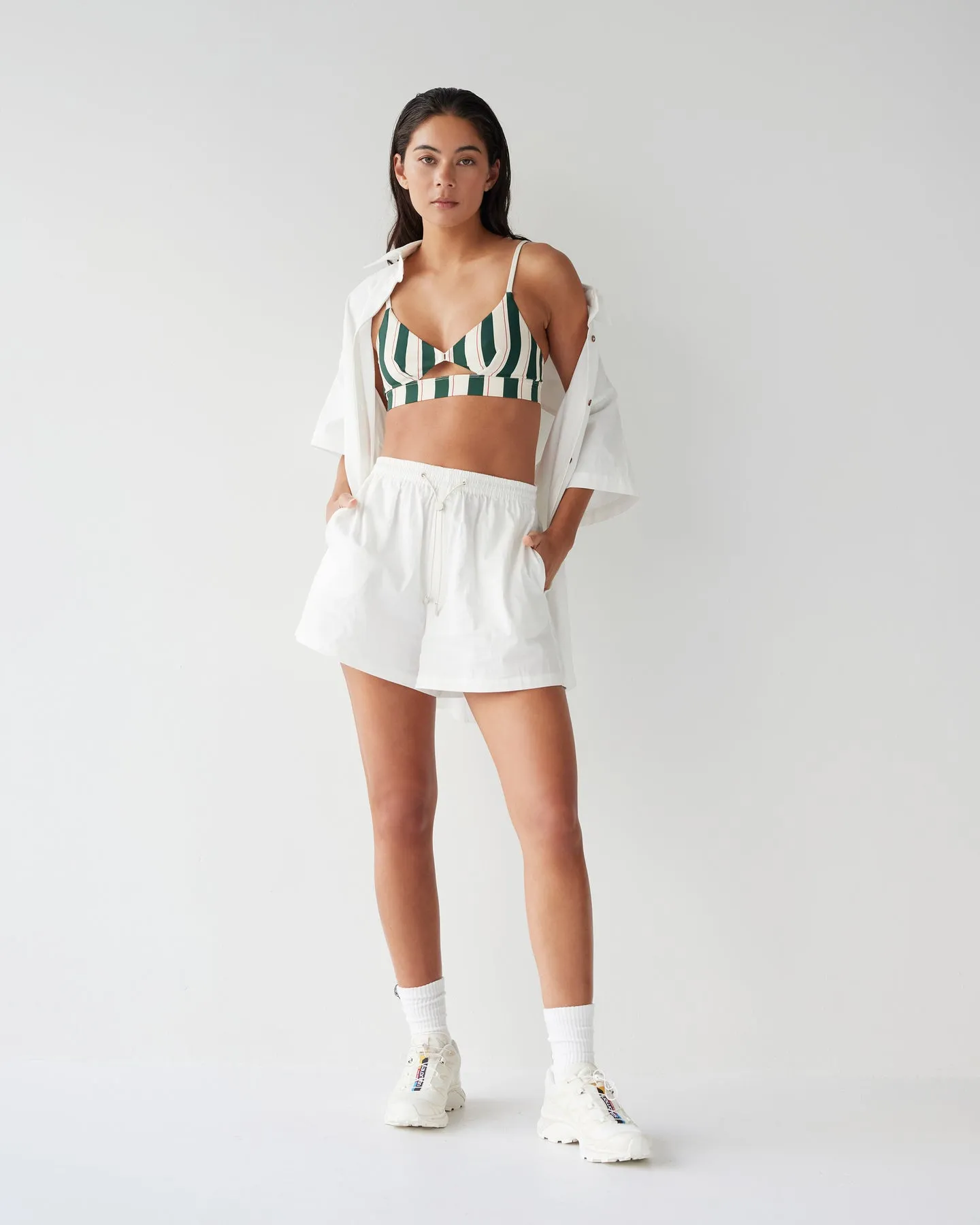Dear Dylan | Cut Out Swim Bralette - Bistro Stripe sold by Sister & Co product image thumbnail 5