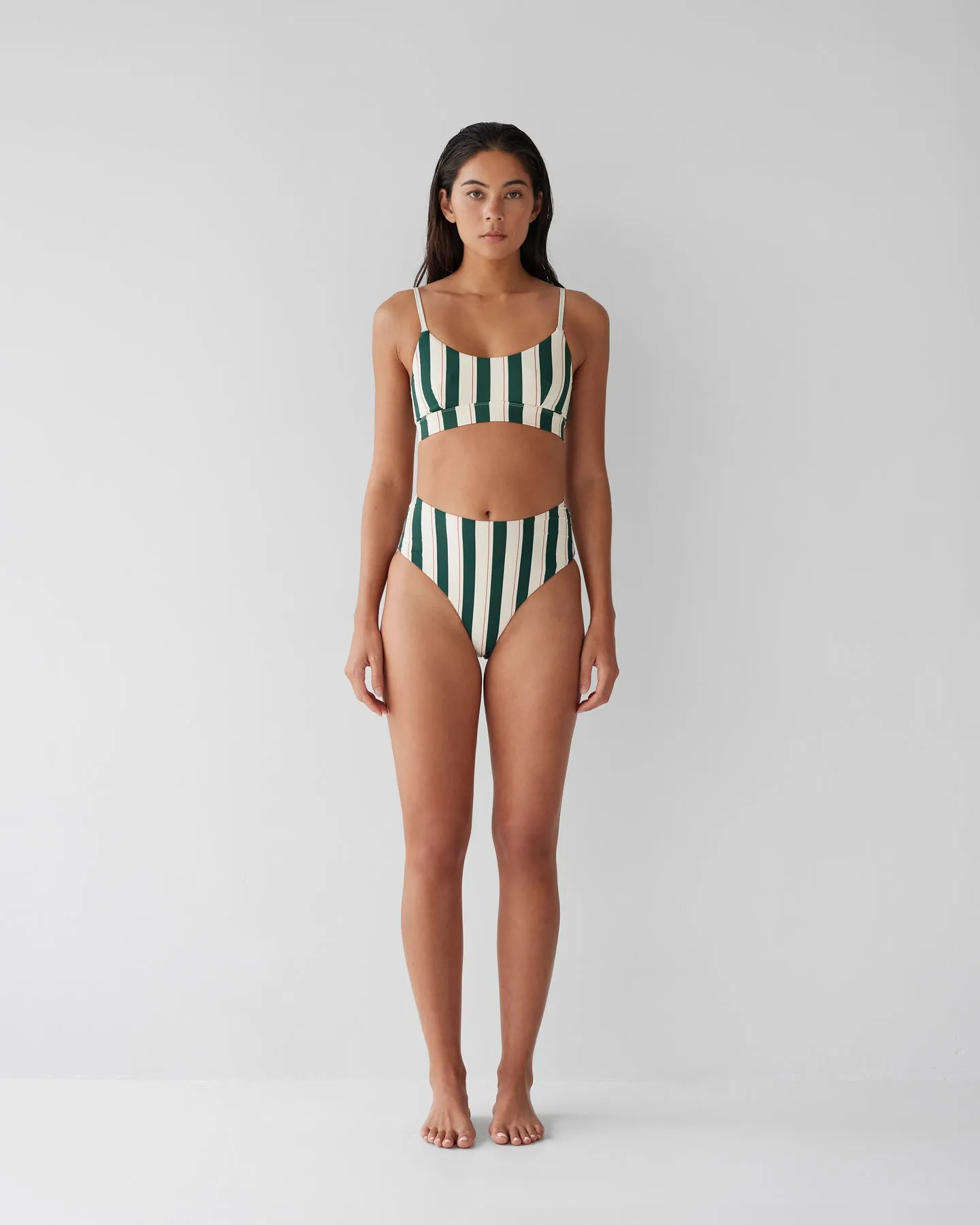Dear Dylan | High Rise Swim Brief - Bistro Stripe sold by Sister & Co product image thumbnail 4