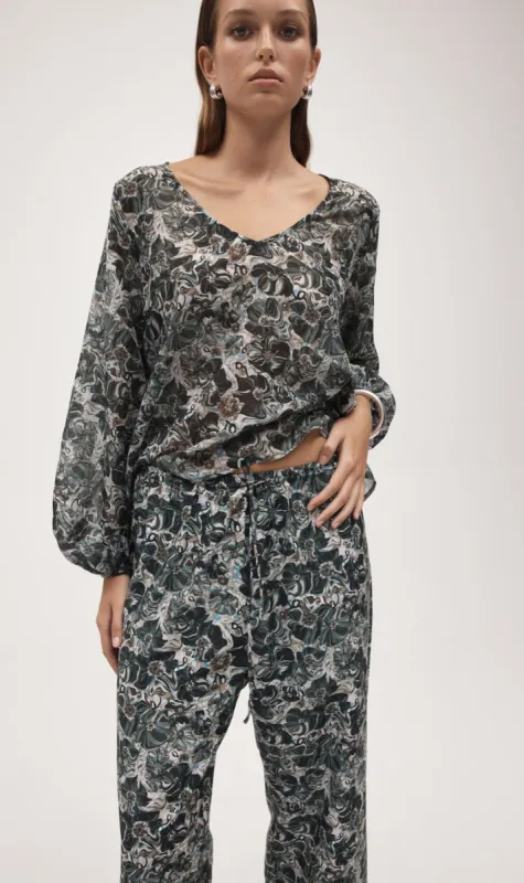 Marle | Everly Top - Flora Marble sold by Sister & Co