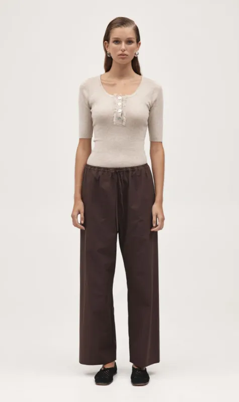 Marle | Renee Pant - Chocolate sold by Sister & Co